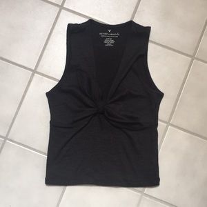 Tie front crop top